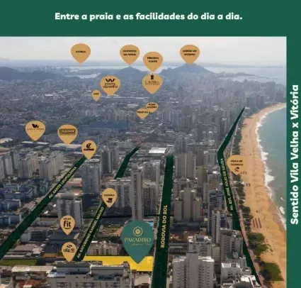 Imagem Apartamento com 1 Quarto à Venda, 54 m² em São Conrado - Vila Velha
