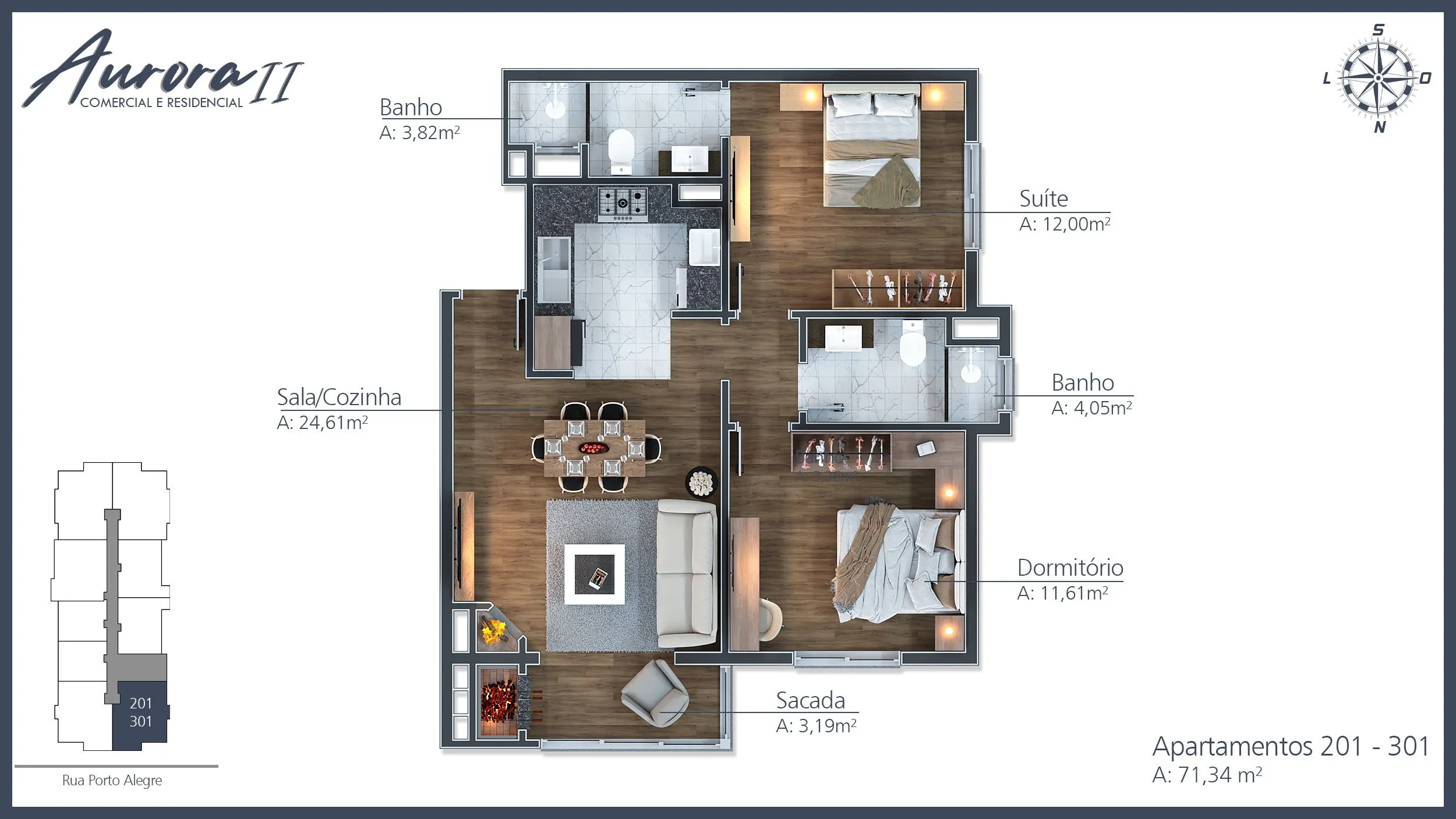Imagem Cobertura à venda em Gramado, Moura, com 2 quartos, 94.65m2