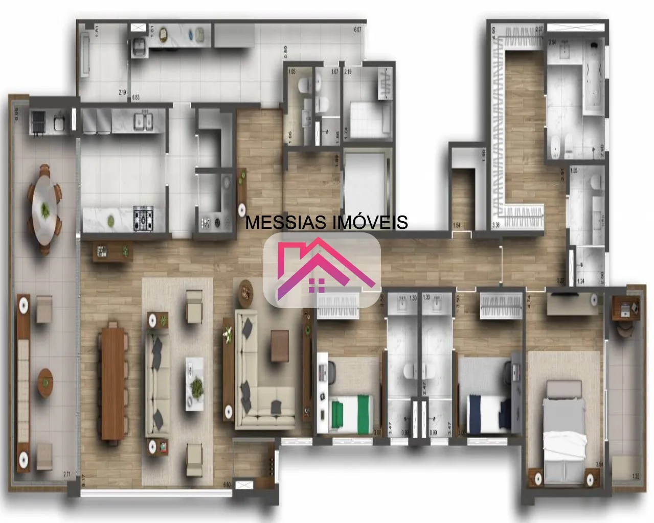 Imagem APARTAMENTOS DE 4 SUITES 5 VAGAS - AETE JARDIM PAULISTA