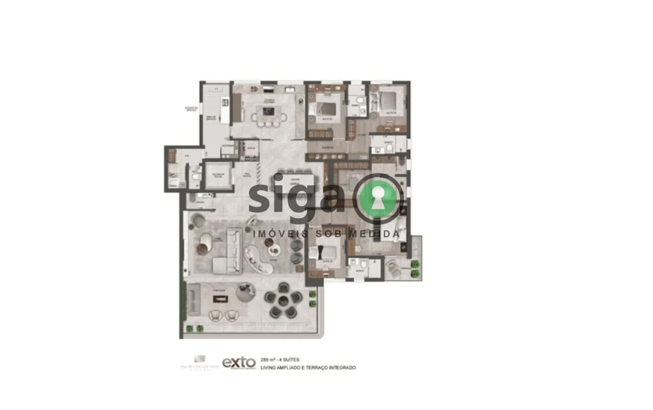Imagem Apartamento para venda em Perdizes 4 suítes, São Paulo - SP