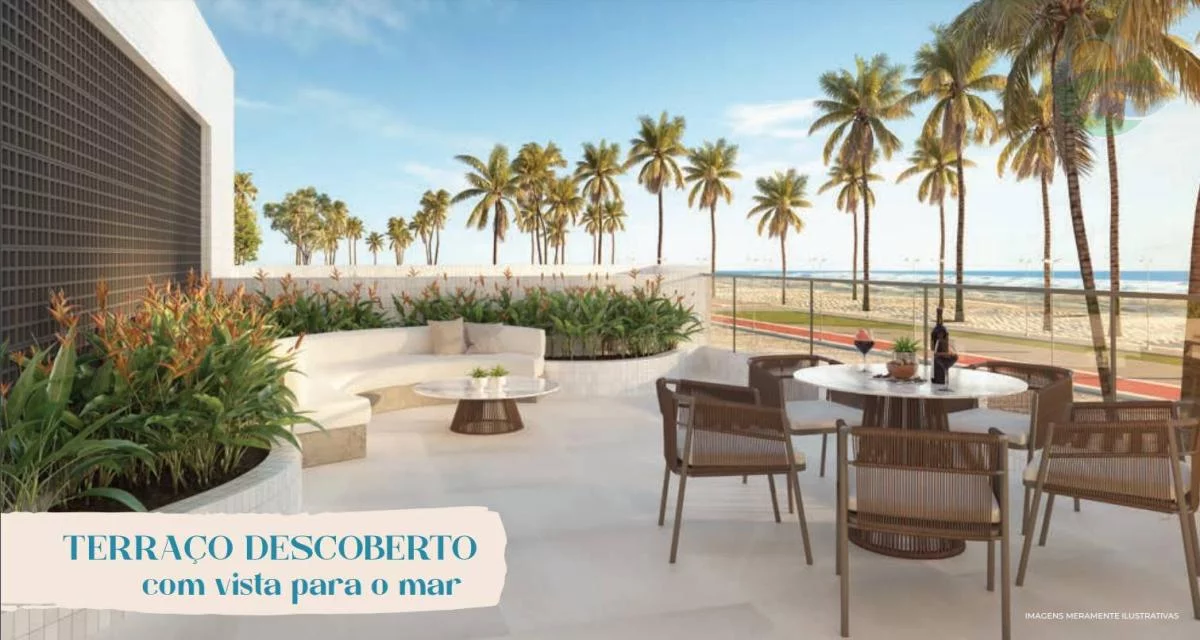 Imagem Apartamento 3 quartos/Suites, beira mar, no calçadão de Piedade, Jaboatão dos Guararapes, PE