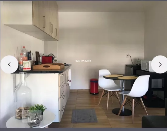 Imagem Apartamento à venda ou locação no Campo Belo com 1 quarto, 1 banheiro, 1 vaga.