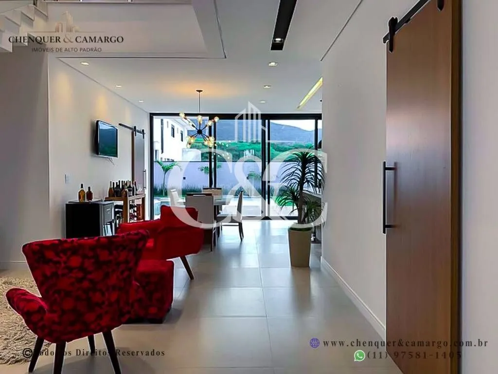 Imagem Casa à venda no Brisas Jundiaí, 265m², 4 suítes com varanda, piscina com SPA e vista Serra