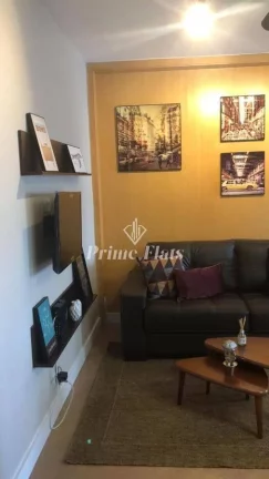 Imagem Flat disponível para locação no Condomínio Edifício Espaço Alpha, com 56m², 2 dormitórios e 1 vaga de garagem