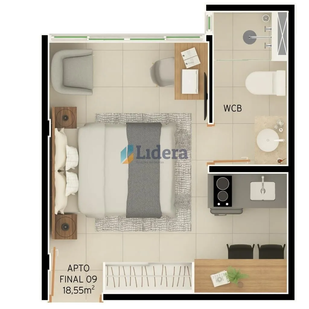 Imagem Flat - 24,95 m² - Intermares, Cabedelo/PB