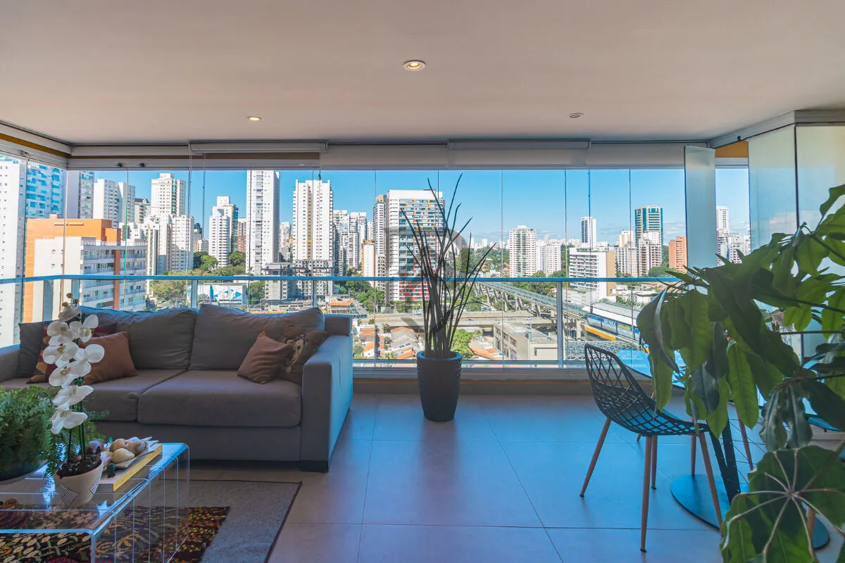 Imagem Apartamento brooklin pronto para morar andar alto vista livre