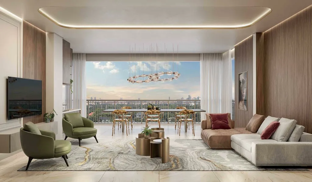 Imagem Luxuoso apartamento de 3 quartos na Vila Mariana, São Paulo-SP Condomínio The Palace Oasis 265m² 3 suítes 4 banheiros 3 vagas