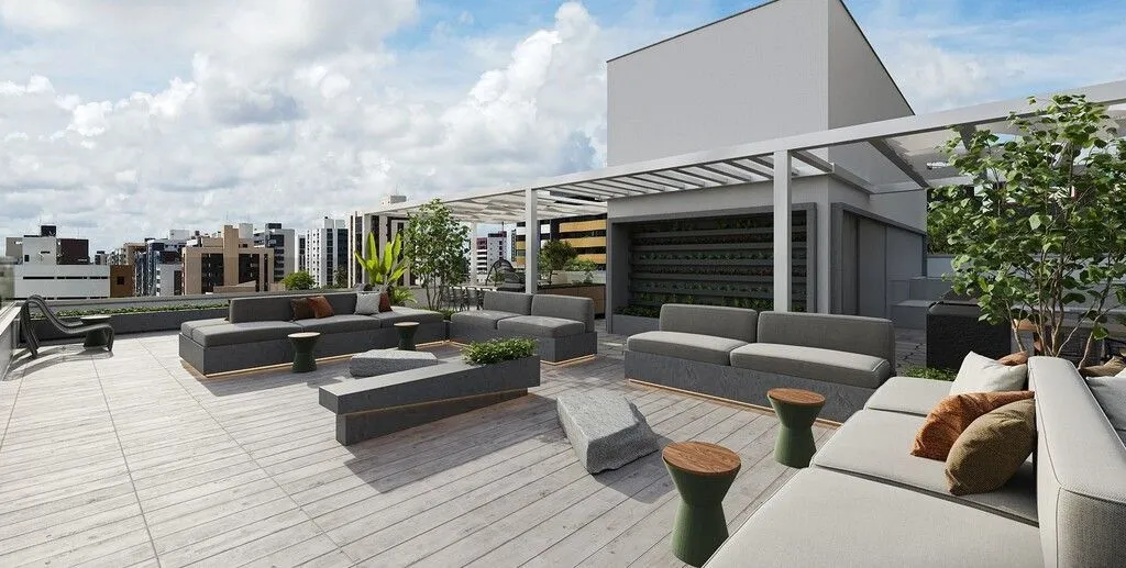 Imagem Flat beira-mar em Intermares com vista para o mar, rooftop e alta rentabilidade. Ideal para morar ou investir em Airbnb.