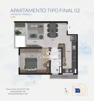 Imagem Apartamento à venda, 53 m² por R$ 975.700,00 - São Pedro - Belo Horizonte/MG