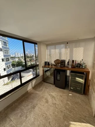 Imagem Excelente apartamento mobiliado decorado com três suítes a venda no caminho da Arvores