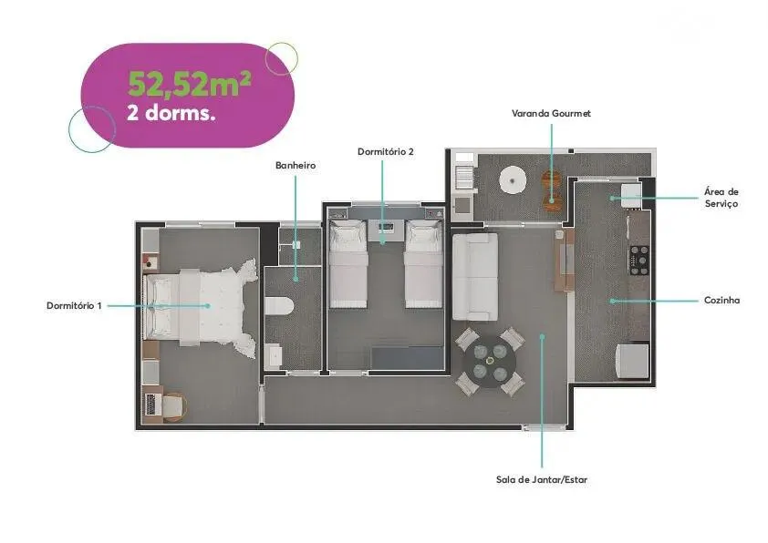 Imagem Apartamento com 2 Dormitorio(s) localizado(a) no bairro Vila Cintra em Mogi das Cruzes / Mato Grosso do Sul Ref.:DE2549
