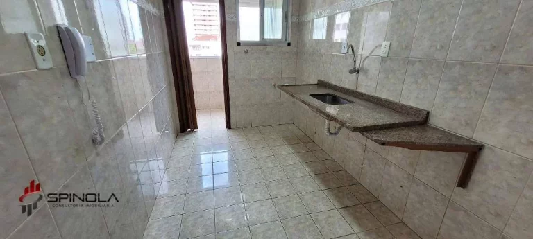 Imagem Apartamento com 1 dormitório à venda, 54 m² por R$ 298.000,00 - Tupi - Praia Grande/SP