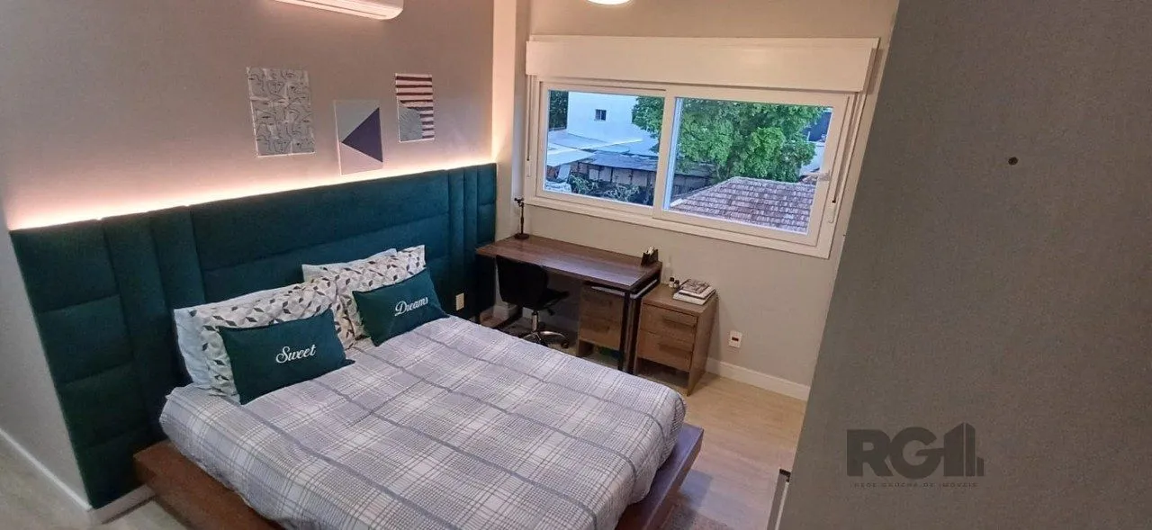 Imagem 2D com suite e infra completa.