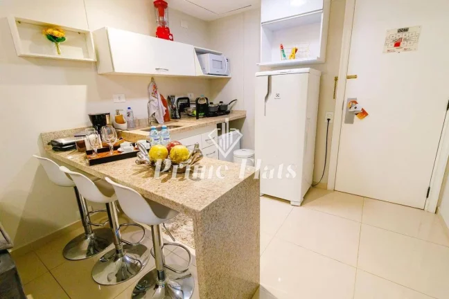Imagem Flat disponível para venda no Ninety Hotel no Jardim Paulista, com 33m², 1 dormitório e 1 vaga