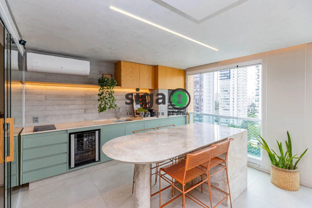 Imagem Apartamento alto padrão no Campo Belo, 161m², 3 suítes, condomínio clube