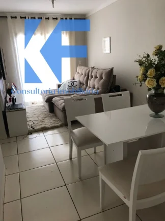 Imagem Apartamento confortável com 58m² , em andar baixo, com 2 dormitórios com planejados, sala com varanda, cozinha planejada