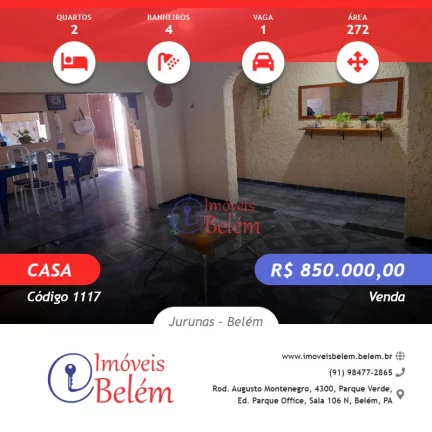 Imagem imóveis Belém vende Casa Espetacular na Rua Breves, Jurunas!