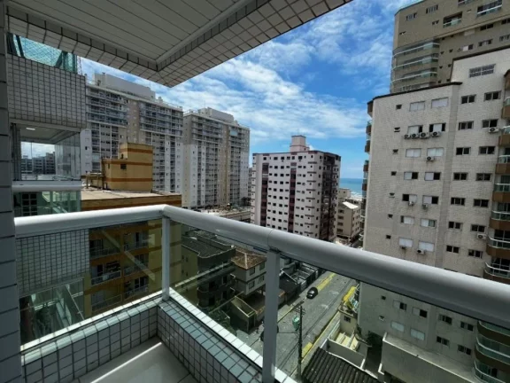 Imagem Apartamento com 3 dormitórios sendo uma suíte - vista para o mar, 129 m² por R$ 900.000 - Ocian - Praia Grande/SP