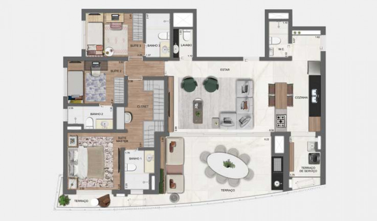Imagem Apartamento com 4 Quartos à Venda, 142 m² em Jardim das Acácias - São Paulo