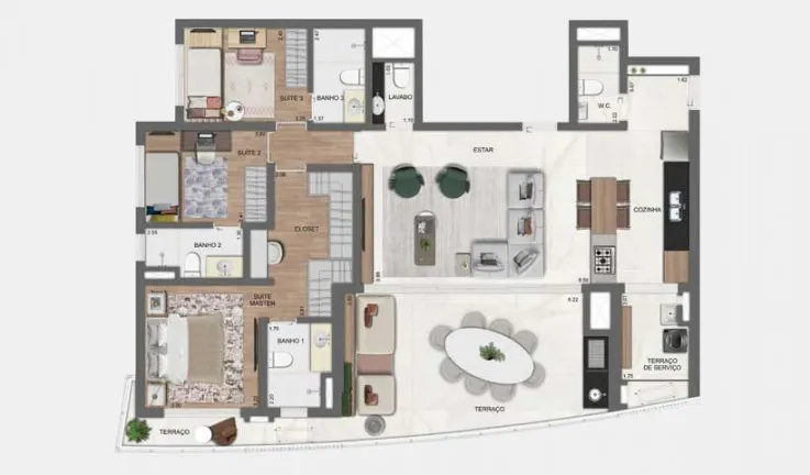 Imagem Apartamento com 4 Quartos à Venda, 142 m² em Jardim das Acácias - São Paulo