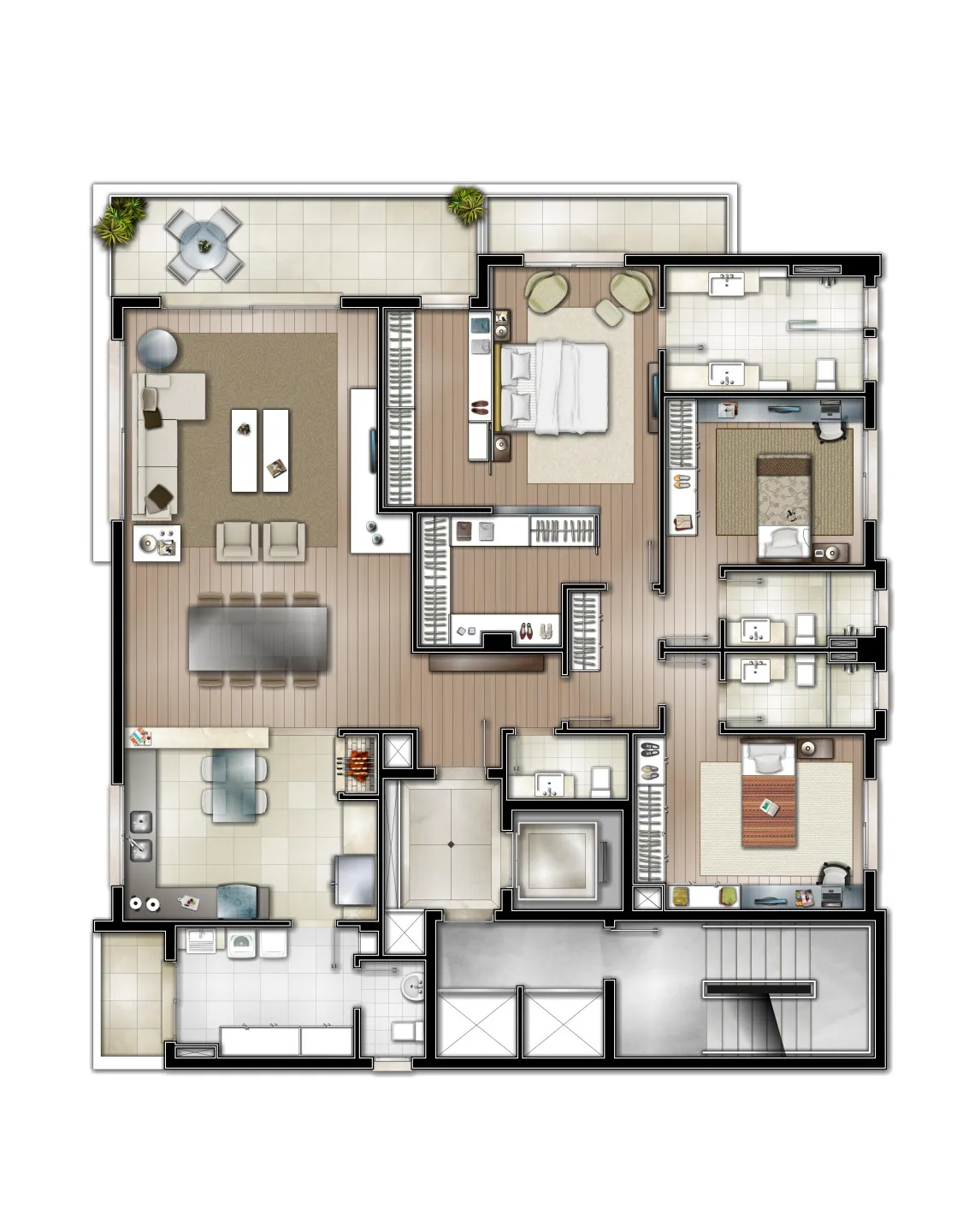 Imagem Apartamento à venda em Caxias do Sul, Exposição, com 3 quartos, 207m2