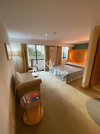 Imagem Flat disponível para venda no Hotel Slaviero Essential São Paulo Ibirapuera, com 35m², 1 dormitório e 1 vaga
