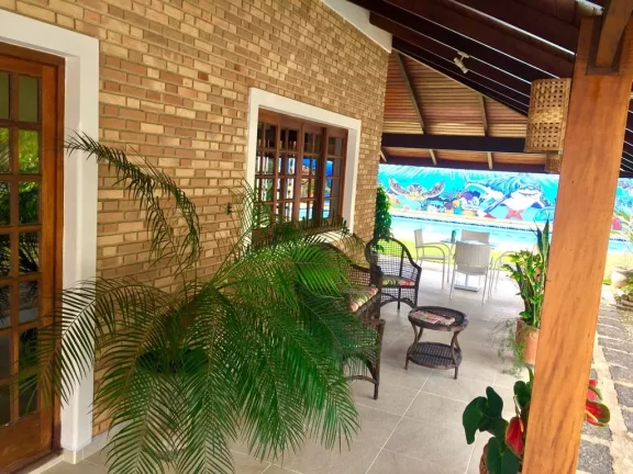 Imagem Linda casa com 4 dormitórios sendo 2 suíts´s e ar condicionado e pisicna e área gourmet maravilhosa