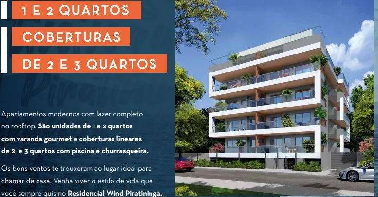 Imagem Residencial Wind Piratininga Niterói - Apartamentos à Beira-Mar Niteroi rj