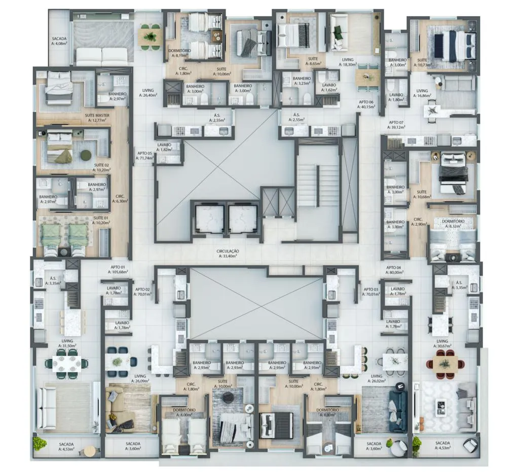Foto do imóvel Apartamento 2 Dormitórios - Bairro Zona Nova em Rua Taquari, 1336 - Zona Nova, Capao da Canoa - RS