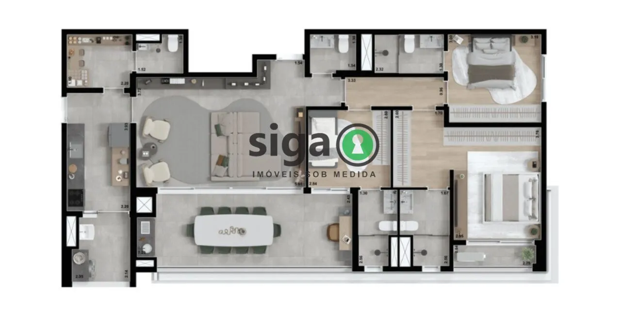 Imagem Apartamento para venda no Alto da Lapa 03 suítes, São Paulo - SP