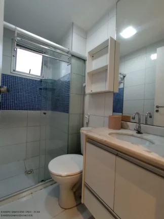 Imagem Apartamento para locação em Lauro de Freitas-BA, Buraquinho: 2 quartos, 1 suite, 2 salas, 1 banheiro, 1 vaga, 63m².