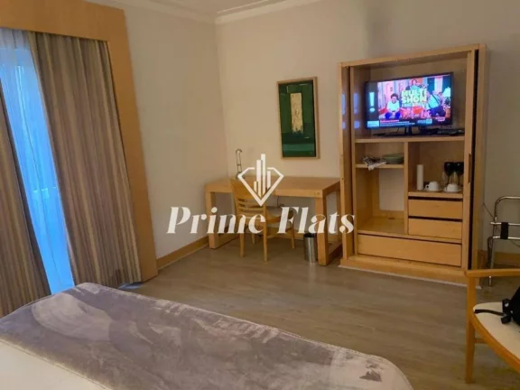 Foto do imóvel Flat disponível para venda no Hotel Intercity Paulista, com 28m², 1 dormitório e 1 vaga em Rua Haddock Lobo