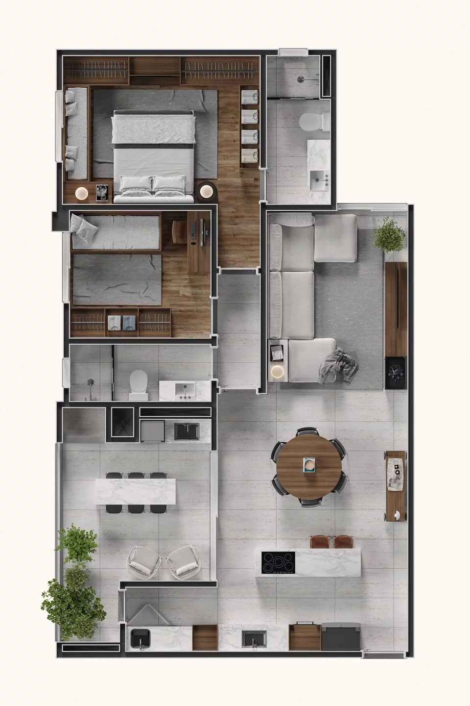 Imagem Apartamento 3 quartos sendo 1 suíte para venda no bairro Panazzolo em Caxias do Sul