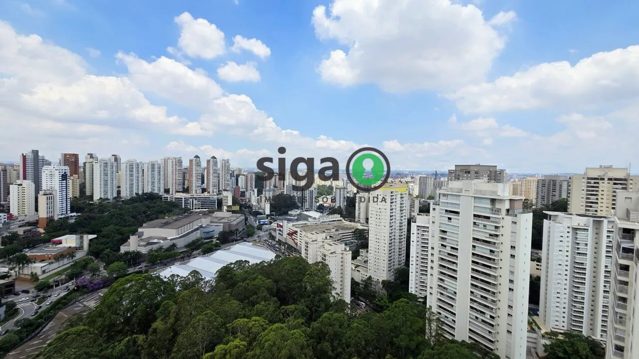 Imagem Apartamento alto padrão de 223 m2 para locação, mobiliado, com 4 quartos e 4 vagas na Vila Andrade