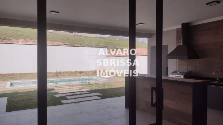 Imagem Linda casa nova térrea à venda com 3 suítes e piscina no Condomínio Campos de Santo Antônio II em Itu SP
