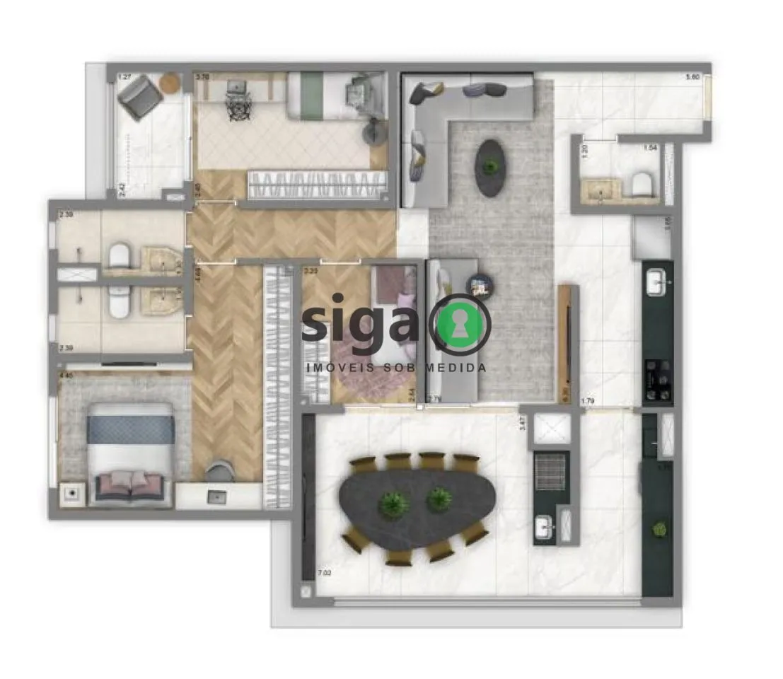 Imagem Apartamento à venda 3 Quartos, 2 vagas, Aclimação-SP