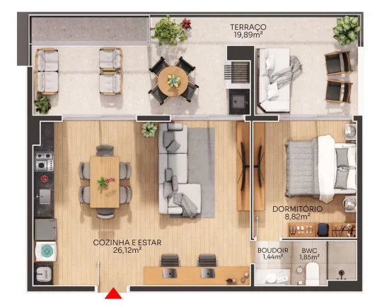 Imagem Maxxi iU - Residencial - Apartamento à venda no bairro Jurerê - Florianópolis/SC