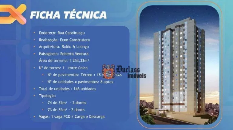 Imagem Apartamento com 2 dormitórios à venda, 35 m² por R$ 250.200,00 - Tucuruvi (Zona Norte) - São Paulo/SP