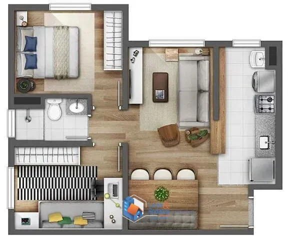 Imagem Apartamento com planejados de ótimo padrão