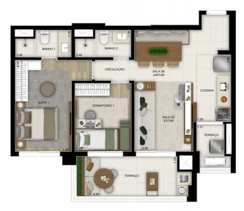 Imagem Apartamento com 3 Quartos à Venda, 103 m² em Jardim Das Acácias - São Paulo