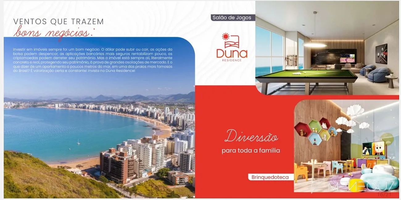 Imagem Apartamento 2 quartos na planta em Guarapari - Resiencial Duna, empreendimento na quadra do mar com lazer completo em 100 meses