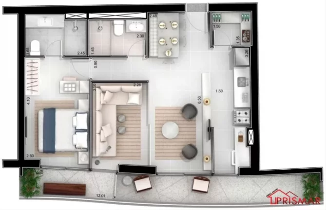 Imagem Apartamento 2 ou 3 dorms frente praia-Unlimited Ocean Front