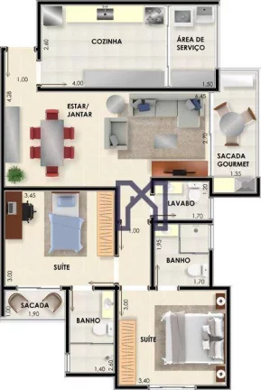 Imagem Apartamento com 2 dormitórios à venda, 83 m² por R$ 484.800,00 - Centro - Jacutinga/MG