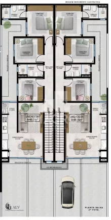 Imagem Geminado Duplex | Czerniewicz | 3 quartos (1 suíte) | 135m² e 142m²