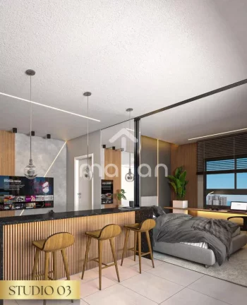 Imagem Flat/Loft/Estúdio com 1 quarto, Centro - Balneário Piçarras
