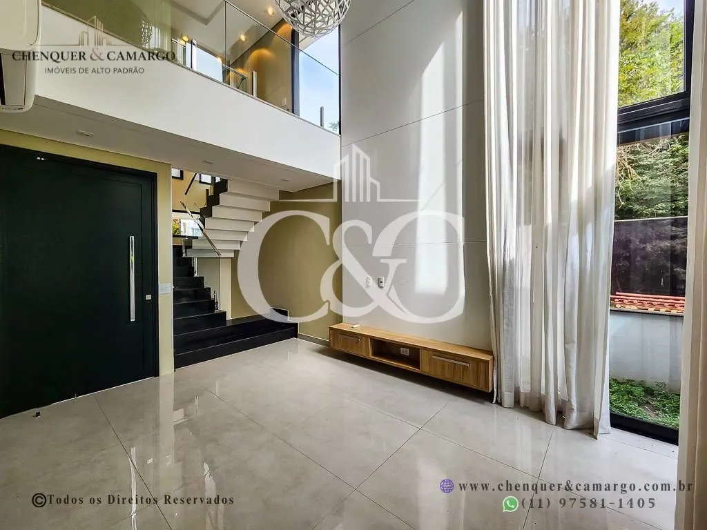 Imagem Casa à venda no Brisas da Mata Jundiaí, 283m², elevador, 3 suítes e piscina aquecida