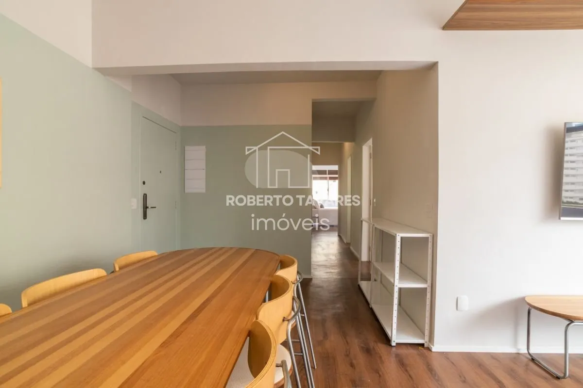 Imagem Apartamento Mobiliado e totalmente Reformado! 145 m2 úteis 5dts e 3 suítes, cozinha aberta para sala - Está a duas quadras da Av. Paulista.