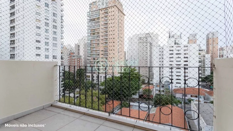 Imagem Ótimo apartamento com 113m² em Moema Pássaros. Living para dois ambientes, varanda, 03 dormitóri...