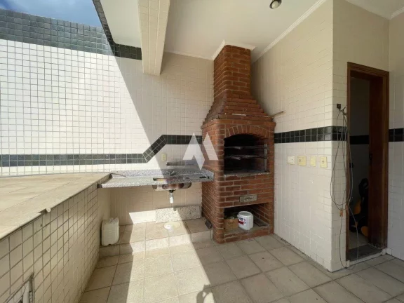 Imagem Sobreposta Duplex 4 suítes, Churrasqueira e Piscina à venda no Boqueirão em Santos