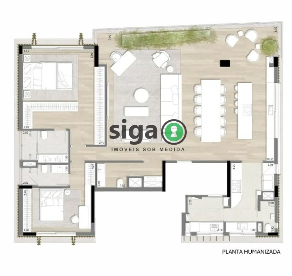 Imagem Apartamento para venda no Jardim Paulista 2 suítes, São Paulo - SP